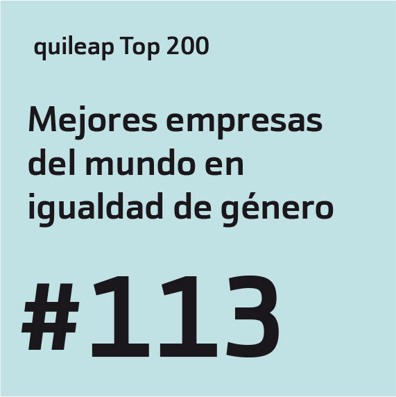 quileap Top 200 Mejores empresas del mundo en igualdad de género #113